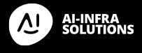 Logo with a smiling face and "AI-Infra Solutions" text on a black background, capturing the innovative spirit of the Netherlands.