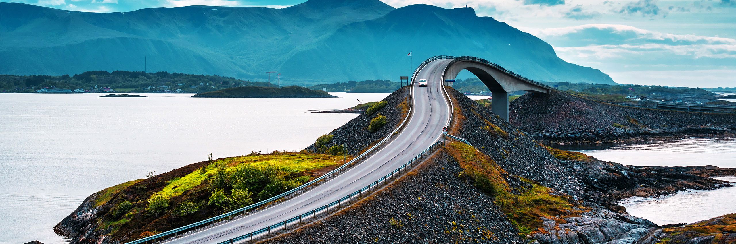 Norwegian atlantic road bridge