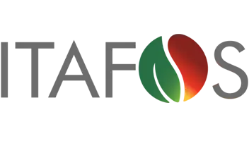 The logo beautifully showcases "ITAFOS," with stylized green and red shapes cleverly integrated into the letter "F", reflecting both innovation and the vibrant spirit of Conda.