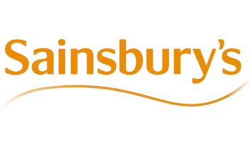 Sainsbury's logo in orange text.