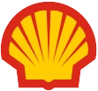 Das ikonische Logo von Shell Oil zeigt eine gelbe Jakobsmuschel mit roter Umrandung, die für die Markenidentität steht.