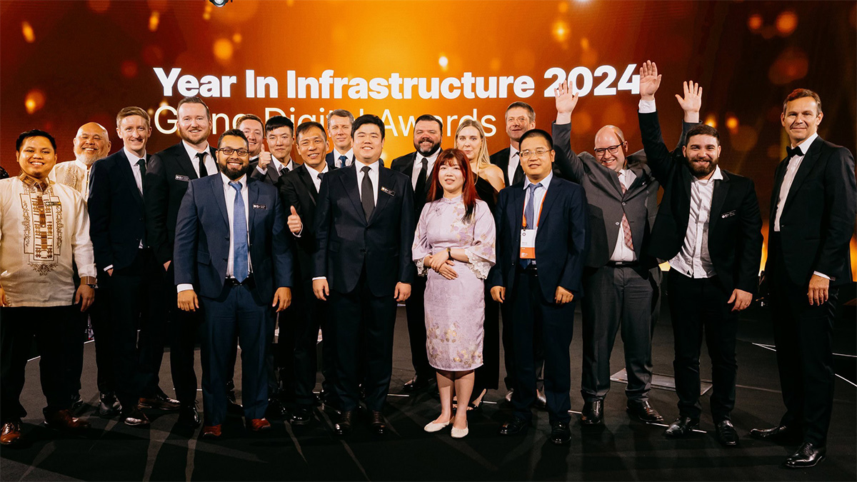 Die Gewinner der Going Digital Awards In Infrastructure 2024 feiern ihre Erfolge. Projektbeiträge für den Wettbewerb 2025 sind ab sofort möglich.